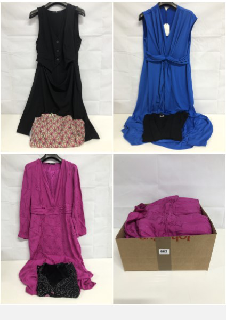 BOX OF WOMEN'S DESIGNER CLOTHING VARIOUS SIZES