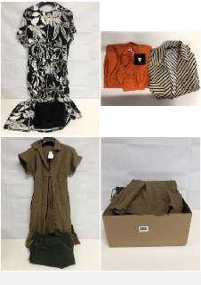 BOX OF WOMEN'S DESIGNER CLOTHING VARIOUS SIZES