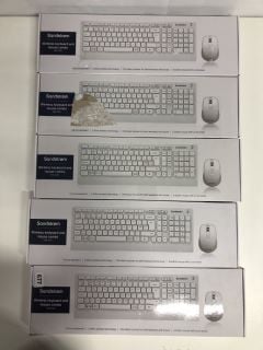 5 X SANDSTROM WIRELESS KEYBOARD & MOUSE COMBO