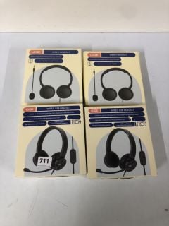 4 X LOGIK HEADSETS TO INC LOGIK WIRED USB HEADSET