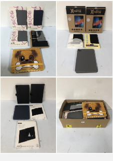 BOX OF ITEMS TO INC GOJI IPAD 10TH GEN 10.9" FOLIO CASE