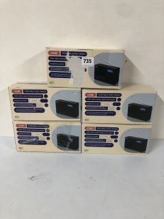 5 X LOGIK PORTABLE DAB RADIO