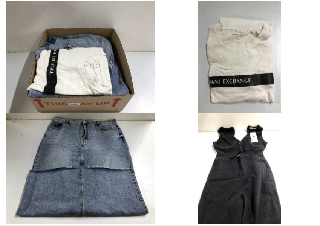 BOX OF MEN'S CLOTHING VARIOUS SIZES