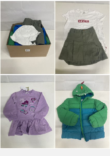 BOX OF CHILDREN'S DESIGNER CLOTHING VARIOUS SIZES