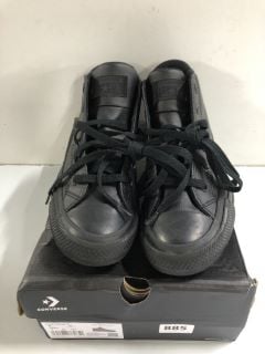 CONVERSE CTAS MALDEN STREET MID BLACK SHOES - SIZE 6