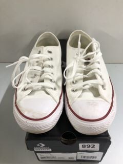 CONVERSE CTAS WIDE OX OPTICAL WHITE SHOES - SIZE 7