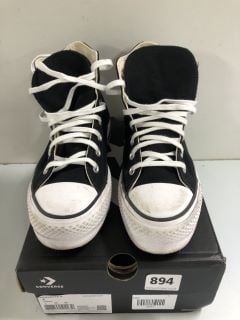 CONVERSE CTAS LIFT HI BLACK SHOES - SIZE 3