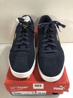 PUMA CLUB II NAVY & WHITE SHOES - SIZE 11