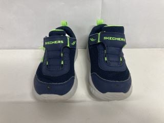 SKECHERS CHILDREN'S NAVY SHOES - SIZE 8