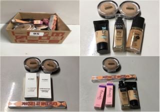 BOX OF VARIOUS BEAUTY PRODUCTS INC. BENEFIT BOI-ING CAKE LESS CONCEALER