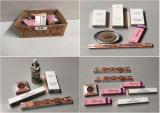 BOX OF VARIOUS BEAUTY PRODUCTS INC. BENEFIT EASY BROW-FILLING POWDER