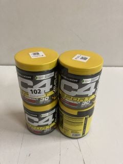 4 X CELLUCOR C4 SPORT PRE WORKOUT (BB:29/01/25)