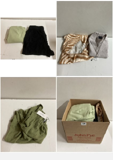 BOX OF CLOTHES IN VARIOUS SIZES AND DESIGNS