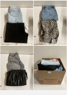 BOX OF CLOTHES IN VARIOUS SIZES AND DESIGNS