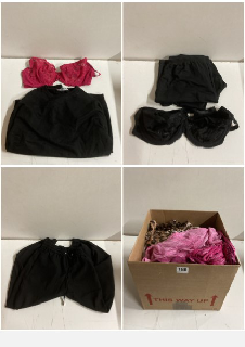 BOX OF CLOTHES IN VARIOUS SIZES AND DESIGNS