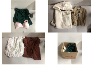 BOX OF CLOTHES IN VARIOUS SIZES AND DESIGNS