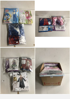 BOX OF CLOTHES IN VARIOUS SIZES AND DESIGNS