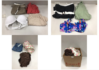 BOX OF CLOTHES IN VARIOUS SIZES AND DESIGNS