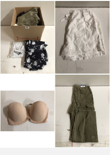 BOX OF CLOTHES IN VARIOUS SIZES AND DESIGNS