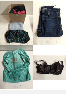 BOX OF CLOTHES IN VARIOUS SIZES AND DESIGNS