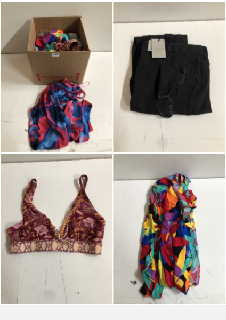 BOX OF CLOTHES IN VARIOUS SIZES AND DESIGNS