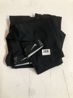 2 X SPORTS LEGGINGS INC NIKE UK SIZE: XL