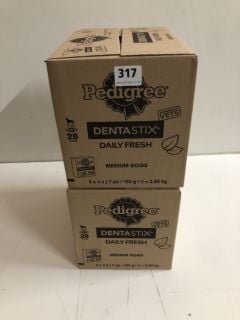 2 X PEDIGREE DENTASTIX DAILY FRESH MEDIUM DOGS