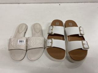 2 X SANDALS RALPH LAUREN SLIPPERS UK SIZE: 7