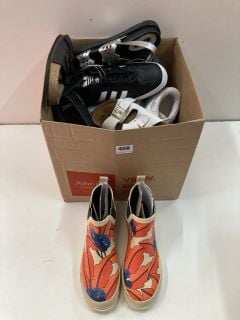 BOX OF FOOTWEAR IN VARIOUS SIZES