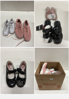 BOX OF CHILDREN'S FOOTWEAR IN VARIOUS SIZES