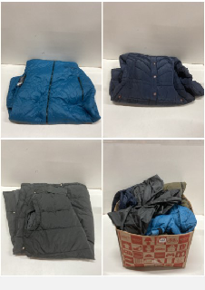 BOX OF CLOTHES IN VARIOUS SIZES AND DESIGNS