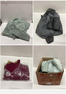 BOX OF CLOTHES IN VARIOUS SIZES AND DESIGNS