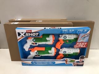 4 X ZURU XSHOT FAST FILL 2 X MICRO & 2 X NANO MEGA PACK RRP: £19.99 EACH