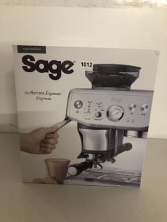 SAGE 'THE BARISTA EXPRESS IMPRESS' AUTOMATIC COFFEE MACHINE WITH ADJUSTABLE MILK FROTHER - RRP Â£599