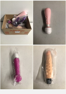 BOX OF ADULT SEX TOYS IN VARIOUS SIZES & STYLES (18+ ID REQUIRED)