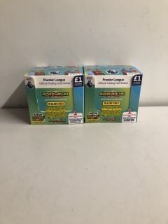 2 X PREMIER LEAGUE PANINI TRADING CARD BOXES WITH 70 PACKS IN EACH BOX - TOTAL RRP Â£140