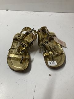 WOMEN'S A.S 98 SANDALS IN GOLD - SIZE EU 37