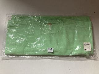 LUNA DESIGNER PULLOVER IN GREEN - SIZE M - RRP £140