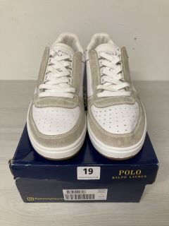 RALPH LAUREN POLO CRT PP-SK-ATH TRAINERS IN WHITE UK SIZE 11