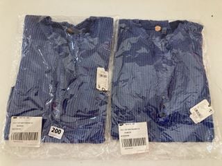 2 X COLT DESIGNER TOPS IN NAVY - SIZE XS - TOTAL RRP £116