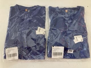 2 X COLT DESIGNER TOPS IN NAVY - SIZE XS - TOTAL RRP £116