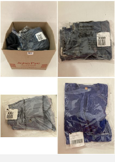 BOX OF PREMIUM DESIGNER CLOTHING IN VARIOUS SIZES & STYLES - APPROX RRP £250