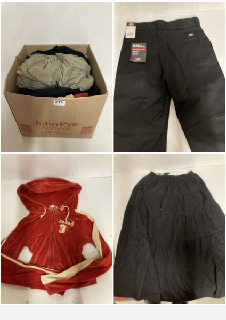 BOX OF PREMIUM DESIGNER CLOTHING IN VARIOUS SIZES & STYLES - APPROX RRP £250