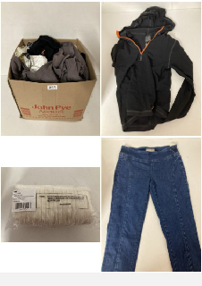 BOX OF PREMIUM DESIGNER CLOTHING IN VARIOUS SIZES & STYLES - APPROX RRP £250