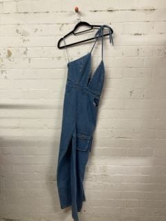 WOMEN'S DESIGNER DENIM JUMPSUIT IN BLUE - SIZE UK 8 - RRP £129