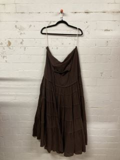 WOMEN'S DESIGNER DRESS IN BROWN - SIZE L - RRP £108