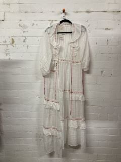 WOMEN'S DESIGNER DRESS IN IVORY - SIZE ALL - RRP $198