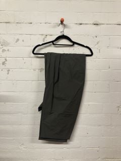 PAIR OF DESIGNER TROUSERS IN DARK BROWN - SIZE 12 - RRP $128