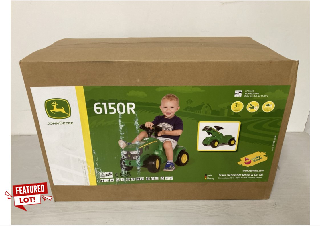 JOHN DEERE ROLLY TOYS CHILDREN'S RIDE ON TRACTOR - MODEL 6150R - RRP £90