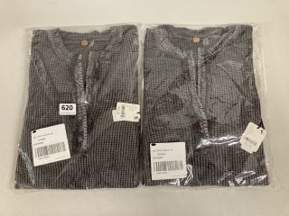 2 X COLT TOP IN DARK GREY - SIZE M - TOTAL RRP £116